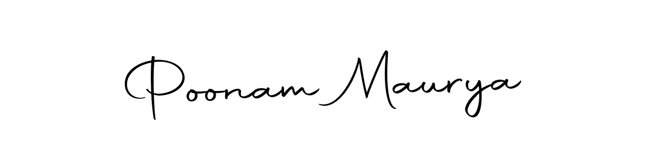 Design your own signature with our free online signature maker. With this signature software, you can create a handwritten (Autography-DOLnW) signature for name Poonam Maurya. Poonam Maurya signature style 10 images and pictures png