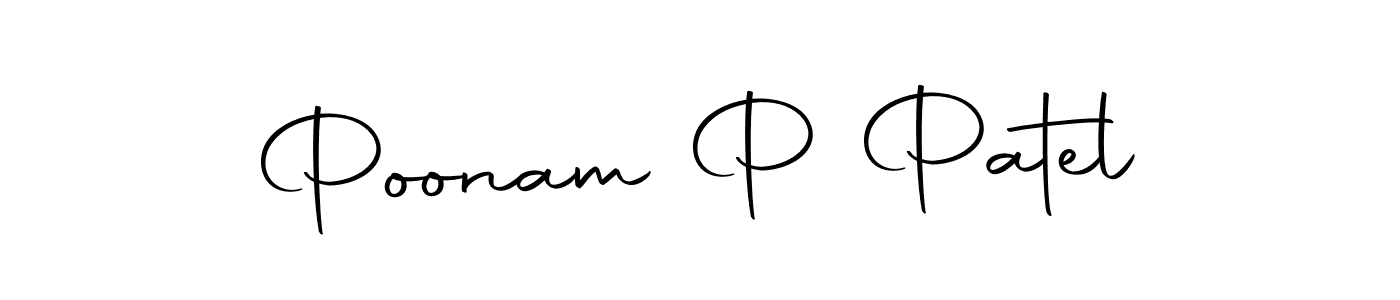 Make a short Poonam P Patel signature style. Manage your documents anywhere anytime using Autography-DOLnW. Create and add eSignatures, submit forms, share and send files easily. Poonam P Patel signature style 10 images and pictures png