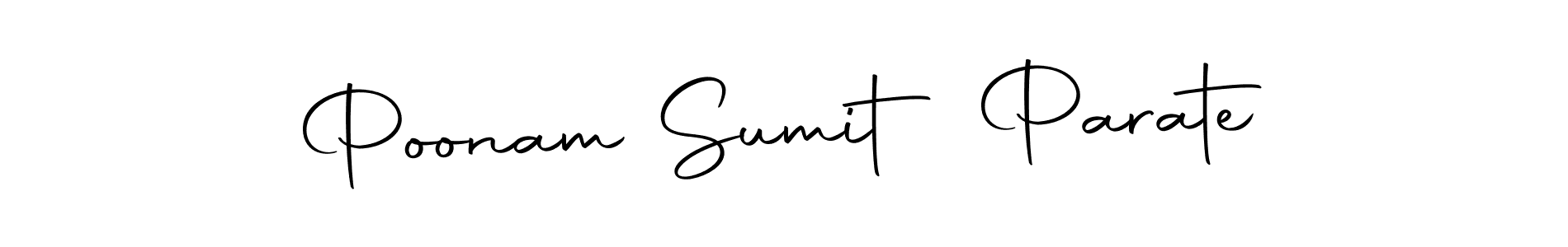 Make a beautiful signature design for name Poonam Sumit Parate. With this signature (Autography-DOLnW) style, you can create a handwritten signature for free. Poonam Sumit Parate signature style 10 images and pictures png