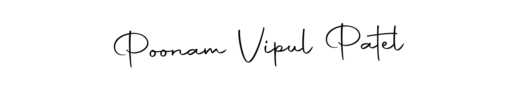 The best way (Autography-DOLnW) to make a short signature is to pick only two or three words in your name. The name Poonam Vipul Patel include a total of six letters. For converting this name. Poonam Vipul Patel signature style 10 images and pictures png