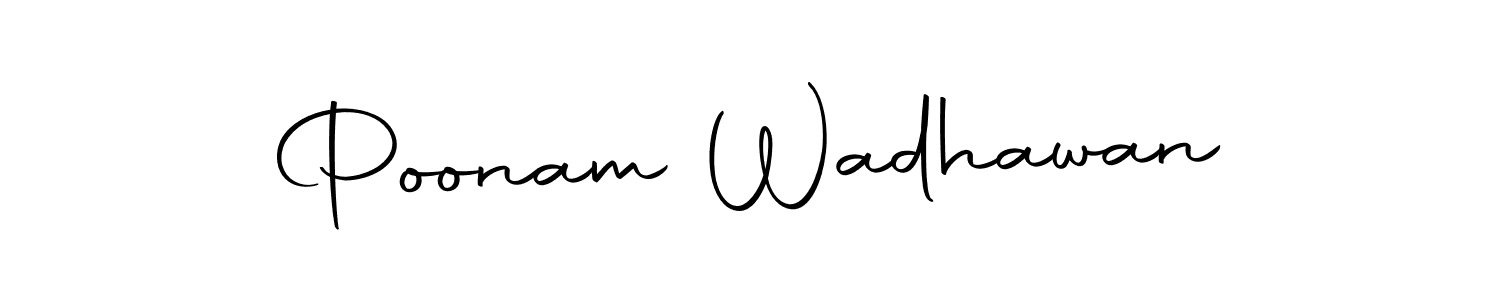 Make a short Poonam Wadhawan signature style. Manage your documents anywhere anytime using Autography-DOLnW. Create and add eSignatures, submit forms, share and send files easily. Poonam Wadhawan signature style 10 images and pictures png