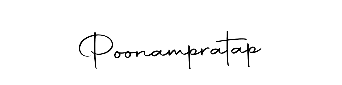 How to make Poonampratap name signature. Use Autography-DOLnW style for creating short signs online. This is the latest handwritten sign. Poonampratap signature style 10 images and pictures png
