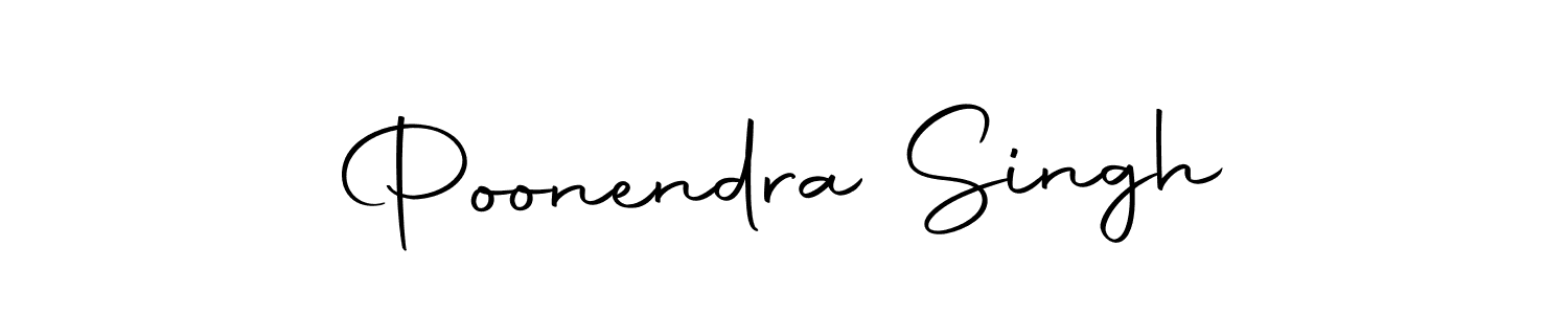 Design your own signature with our free online signature maker. With this signature software, you can create a handwritten (Autography-DOLnW) signature for name Poonendra Singh. Poonendra Singh signature style 10 images and pictures png