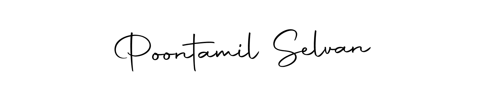 This is the best signature style for the Poontamil Selvan name. Also you like these signature font (Autography-DOLnW). Mix name signature. Poontamil Selvan signature style 10 images and pictures png