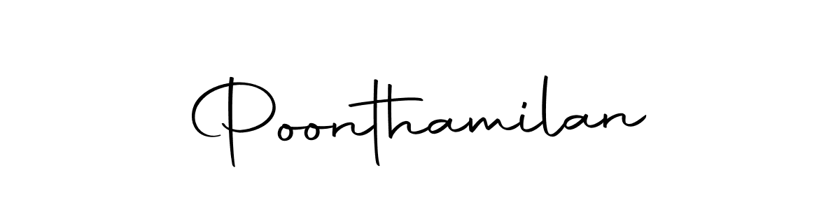 Design your own signature with our free online signature maker. With this signature software, you can create a handwritten (Autography-DOLnW) signature for name Poonthamilan. Poonthamilan signature style 10 images and pictures png
