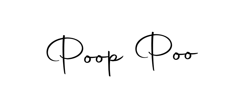 Create a beautiful signature design for name Poop Poo. With this signature (Autography-DOLnW) fonts, you can make a handwritten signature for free. Poop Poo signature style 10 images and pictures png