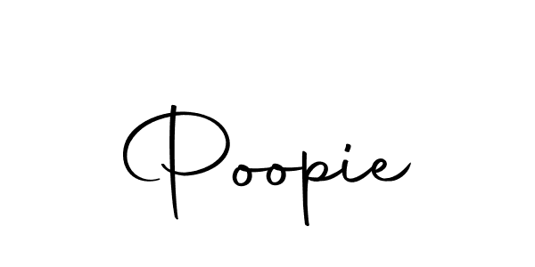 Use a signature maker to create a handwritten signature online. With this signature software, you can design (Autography-DOLnW) your own signature for name Poopie. Poopie signature style 10 images and pictures png