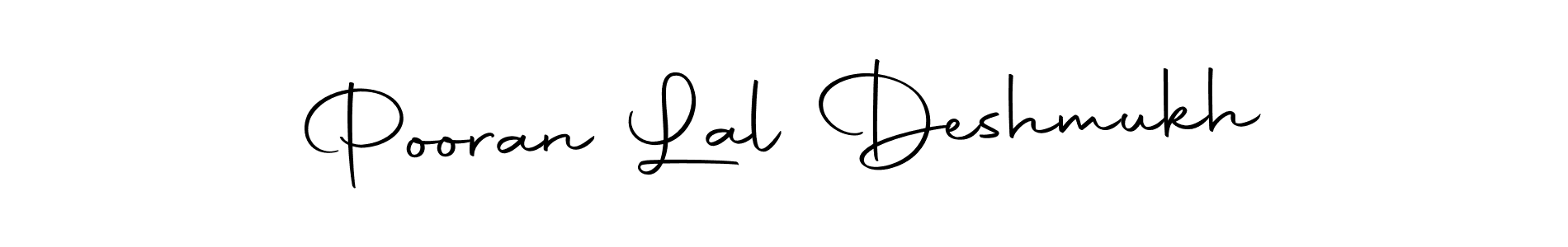 Autography-DOLnW is a professional signature style that is perfect for those who want to add a touch of class to their signature. It is also a great choice for those who want to make their signature more unique. Get Pooran Lal Deshmukh name to fancy signature for free. Pooran Lal Deshmukh signature style 10 images and pictures png