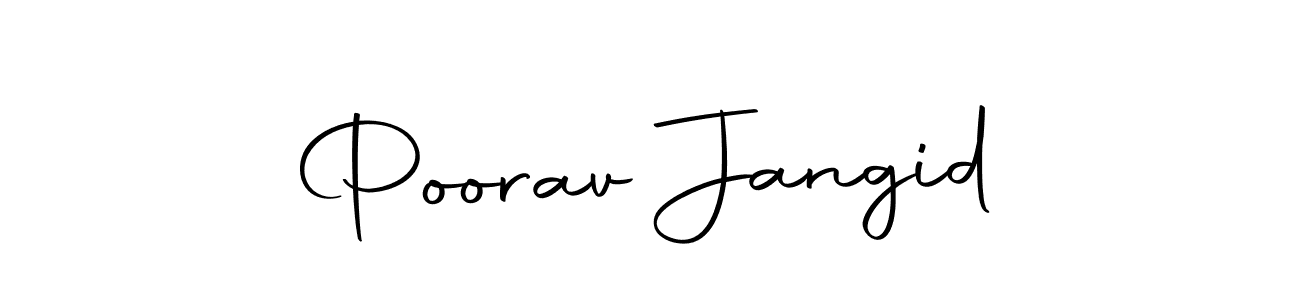 You can use this online signature creator to create a handwritten signature for the name Poorav Jangid. This is the best online autograph maker. Poorav Jangid signature style 10 images and pictures png