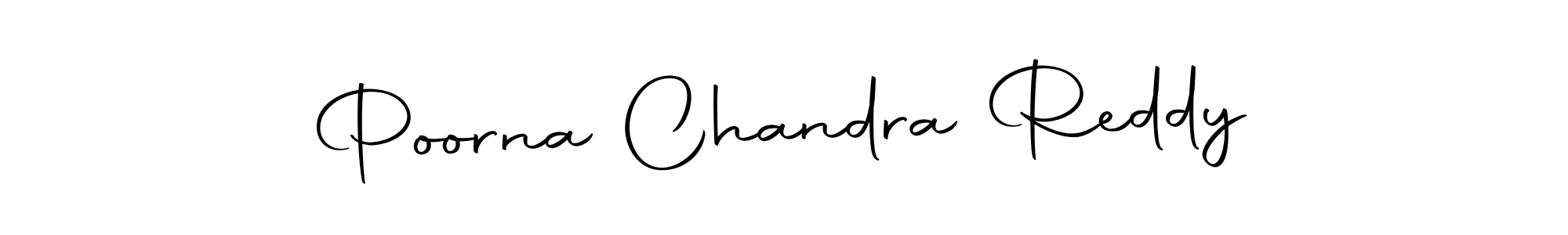 Design your own signature with our free online signature maker. With this signature software, you can create a handwritten (Autography-DOLnW) signature for name Poorna Chandra Reddy. Poorna Chandra Reddy signature style 10 images and pictures png