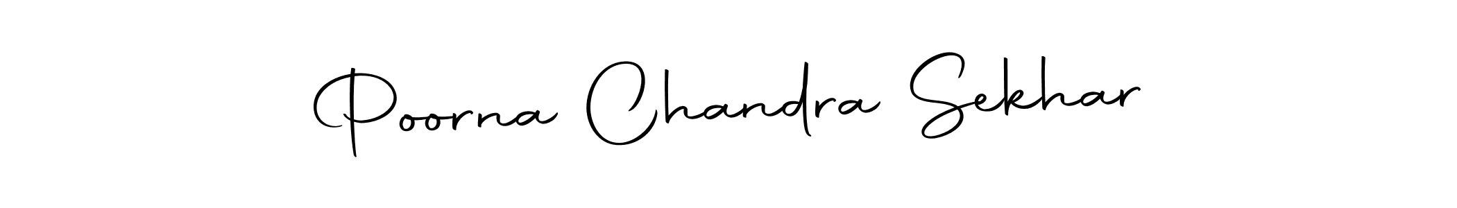 The best way (Autography-DOLnW) to make a short signature is to pick only two or three words in your name. The name Poorna Chandra Sekhar include a total of six letters. For converting this name. Poorna Chandra Sekhar signature style 10 images and pictures png