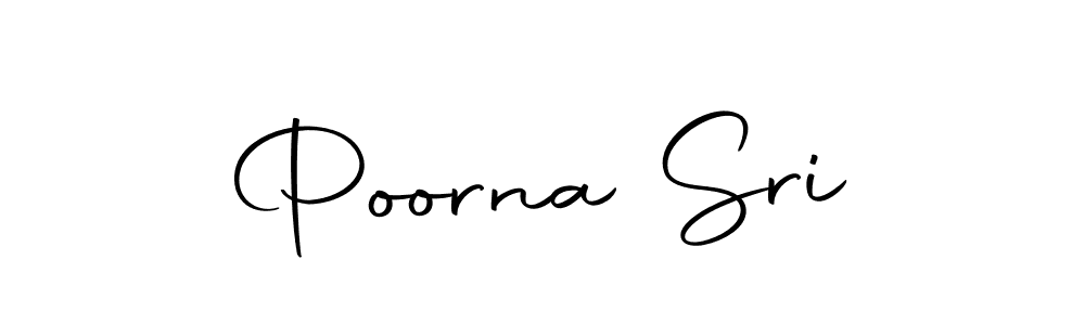 Design your own signature with our free online signature maker. With this signature software, you can create a handwritten (Autography-DOLnW) signature for name Poorna Sri. Poorna Sri signature style 10 images and pictures png