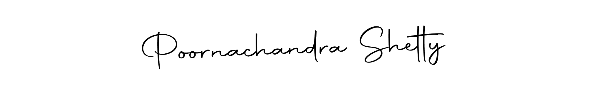 Make a beautiful signature design for name Poornachandra Shetty. With this signature (Autography-DOLnW) style, you can create a handwritten signature for free. Poornachandra Shetty signature style 10 images and pictures png