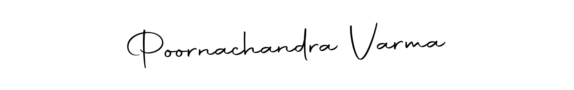 You should practise on your own different ways (Autography-DOLnW) to write your name (Poornachandra Varma) in signature. don't let someone else do it for you. Poornachandra Varma signature style 10 images and pictures png