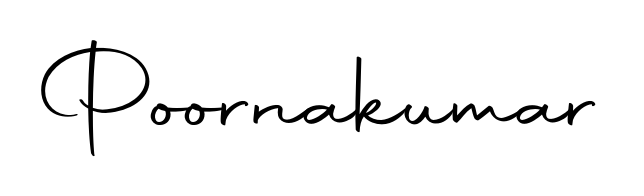 Create your official email sign-off with Poornakumar name in Autography-DOLnW style. Crisp, clean, and perfectly legible across all screens. Poornakumar signature style 10 images and pictures png