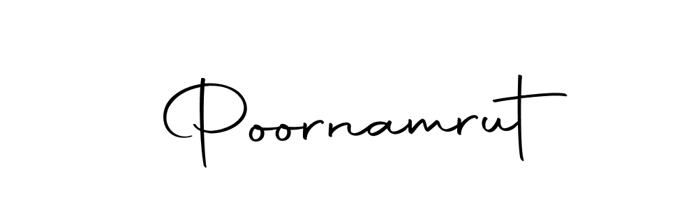 Similarly Autography-DOLnW is the best handwritten signature design. Signature creator online .You can use it as an online autograph creator for name Poornamrut. Poornamrut signature style 10 images and pictures png