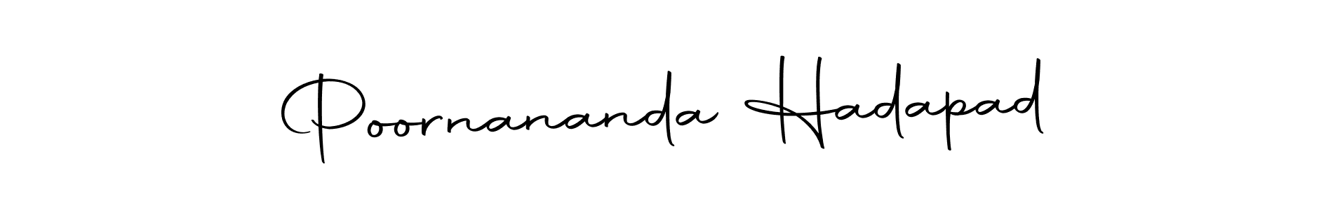Poornananda Hadapad stylish signature style. Best Handwritten Sign (Autography-DOLnW) for my name. Handwritten Signature Collection Ideas for my name Poornananda Hadapad. Poornananda Hadapad signature style 10 images and pictures png