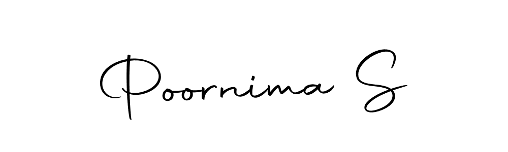 How to make Poornima S signature? Autography-DOLnW is a professional autograph style. Create handwritten signature for Poornima S name. Poornima S signature style 10 images and pictures png