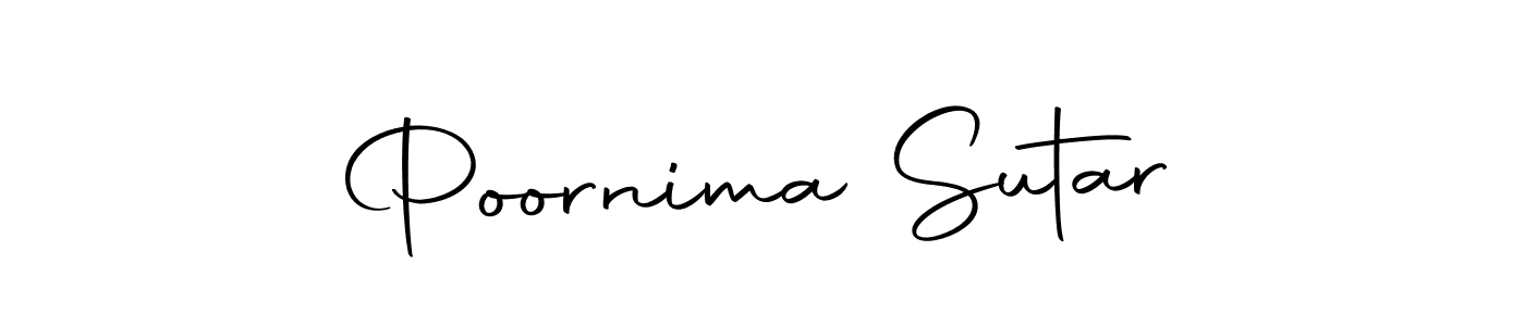 Make a beautiful signature design for name Poornima Sutar. Use this online signature maker to create a handwritten signature for free. Poornima Sutar signature style 10 images and pictures png