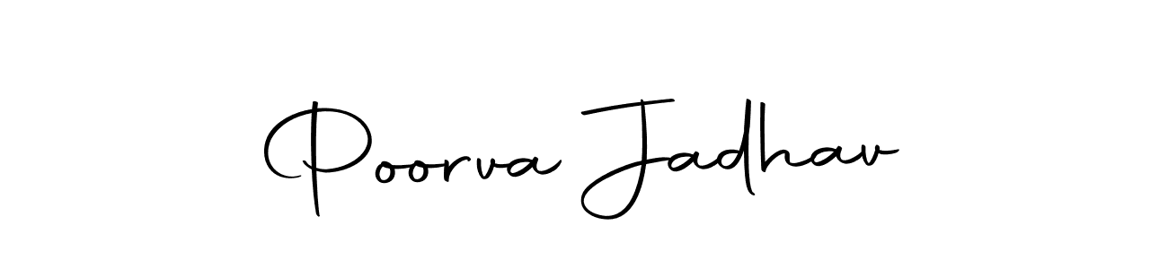 Make a short Poorva Jadhav signature style. Manage your documents anywhere anytime using Autography-DOLnW. Create and add eSignatures, submit forms, share and send files easily. Poorva Jadhav signature style 10 images and pictures png