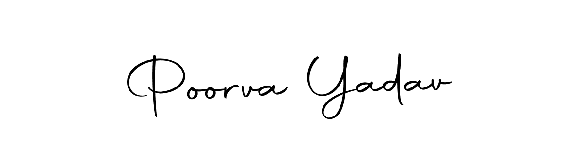 Similarly Autography-DOLnW is the best handwritten signature design. Signature creator online .You can use it as an online autograph creator for name Poorva Yadav. Poorva Yadav signature style 10 images and pictures png