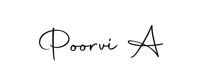 Design your own signature with our free online signature maker. With this signature software, you can create a handwritten (Autography-DOLnW) signature for name Poorvi A. Poorvi A signature style 10 images and pictures png