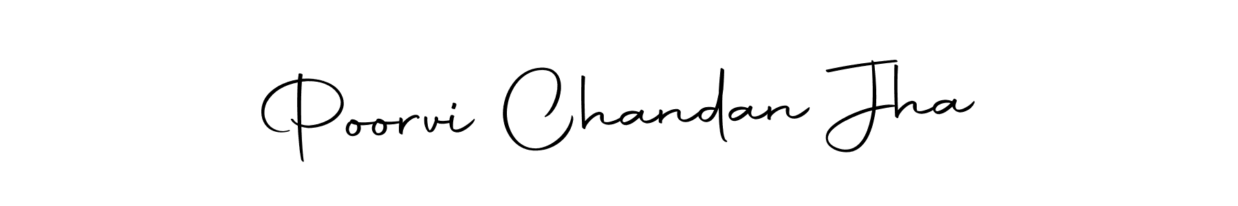 How to make Poorvi Chandan Jha signature? Autography-DOLnW is a professional autograph style. Create handwritten signature for Poorvi Chandan Jha name. Poorvi Chandan Jha signature style 10 images and pictures png