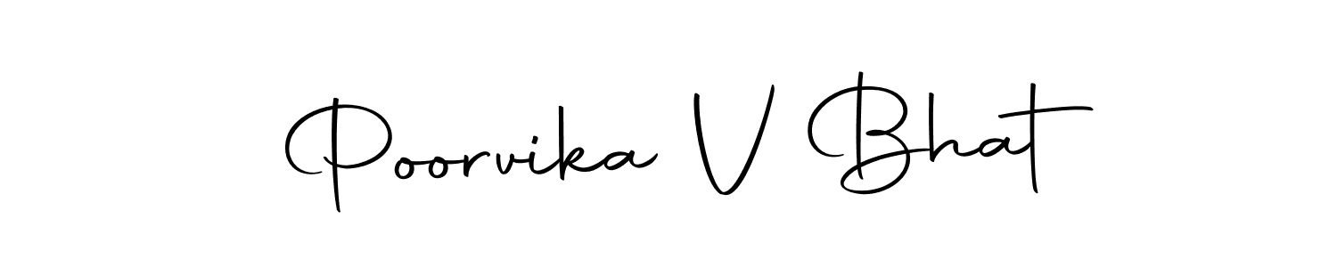 if you are searching for the best signature style for your name Poorvika V Bhat. so please give up your signature search. here we have designed multiple signature styles  using Autography-DOLnW. Poorvika V Bhat signature style 10 images and pictures png