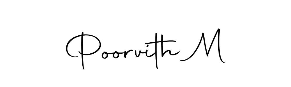 Similarly Autography-DOLnW is the best handwritten signature design. Signature creator online .You can use it as an online autograph creator for name Poorvith M. Poorvith M signature style 10 images and pictures png