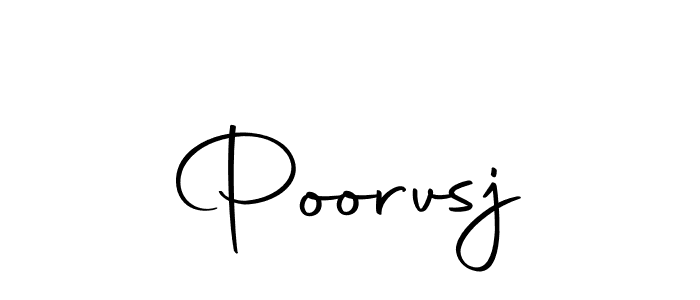 Design your own signature with our free online signature maker. With this signature software, you can create a handwritten (Autography-DOLnW) signature for name Poorvsj. Poorvsj signature style 10 images and pictures png