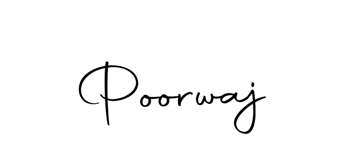 Also we have Poorwaj name is the best signature style. Create professional handwritten signature collection using Autography-DOLnW autograph style. Poorwaj signature style 10 images and pictures png