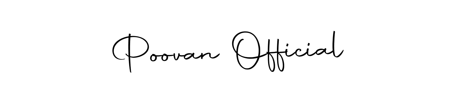 The best way (Autography-DOLnW) to make a short signature is to pick only two or three words in your name. The name Poovan Official include a total of six letters. For converting this name. Poovan Official signature style 10 images and pictures png