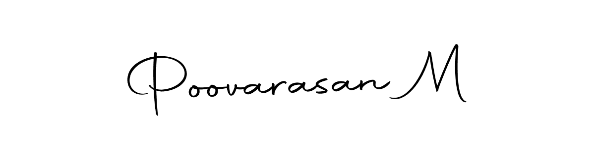 Make a beautiful signature design for name Poovarasan M. Use this online signature maker to create a handwritten signature for free. Poovarasan M signature style 10 images and pictures png