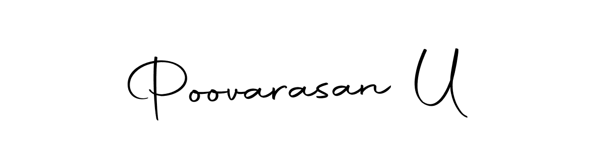 Here are the top 10 professional signature styles for the name Poovarasan U. These are the best autograph styles you can use for your name. Poovarasan U signature style 10 images and pictures png