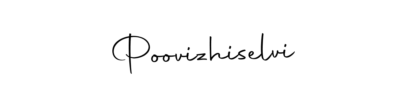The best way (Autography-DOLnW) to make a short signature is to pick only two or three words in your name. The name Poovizhiselvi include a total of six letters. For converting this name. Poovizhiselvi signature style 10 images and pictures png