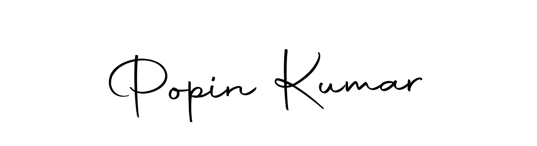 How to make Popin Kumar name signature. Use Autography-DOLnW style for creating short signs online. This is the latest handwritten sign. Popin Kumar signature style 10 images and pictures png