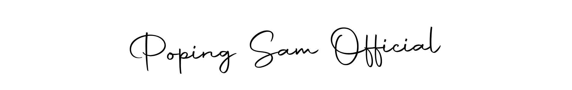 Also we have Poping Sam Official name is the best signature style. Create professional handwritten signature collection using Autography-DOLnW autograph style. Poping Sam Official signature style 10 images and pictures png