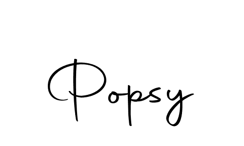 You should practise on your own different ways (Autography-DOLnW) to write your name (Popsy) in signature. don't let someone else do it for you. Popsy signature style 10 images and pictures png