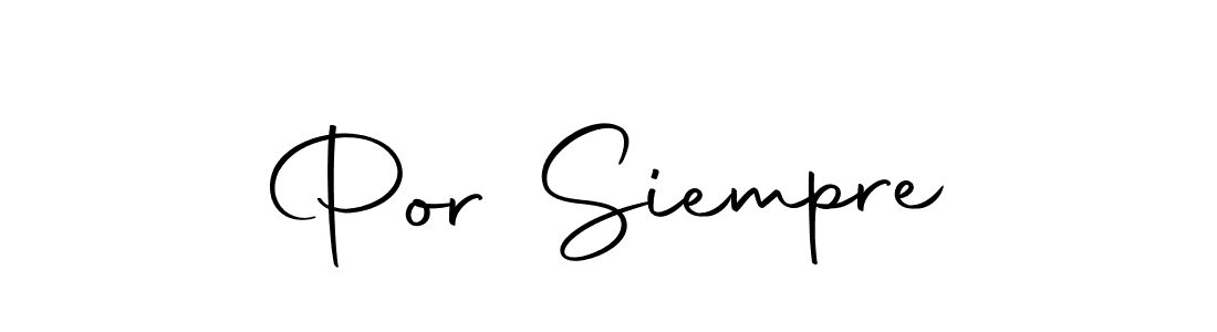 The best way (Autography-DOLnW) to make a short signature is to pick only two or three words in your name. The name Por Siempre include a total of six letters. For converting this name. Por Siempre signature style 10 images and pictures png