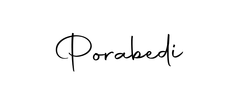 The best way (Autography-DOLnW) to make a short signature is to pick only two or three words in your name. The name Porabedi include a total of six letters. For converting this name. Porabedi signature style 10 images and pictures png