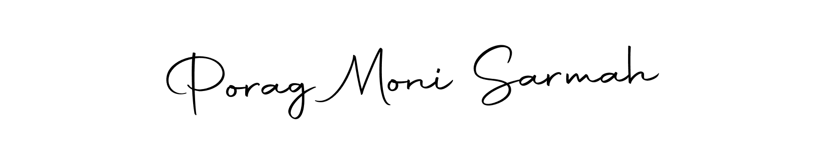 Make a short Porag Moni Sarmah signature style. Manage your documents anywhere anytime using Autography-DOLnW. Create and add eSignatures, submit forms, share and send files easily. Porag Moni Sarmah signature style 10 images and pictures png
