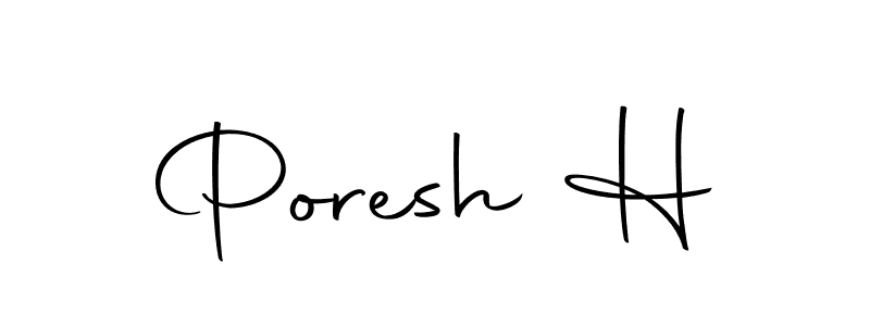 Here are the top 10 professional signature styles for the name Poresh H. These are the best autograph styles you can use for your name. Poresh H signature style 10 images and pictures png