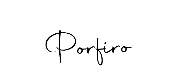 You should practise on your own different ways (Autography-DOLnW) to write your name (Porfiro) in signature. don't let someone else do it for you. Porfiro signature style 10 images and pictures png