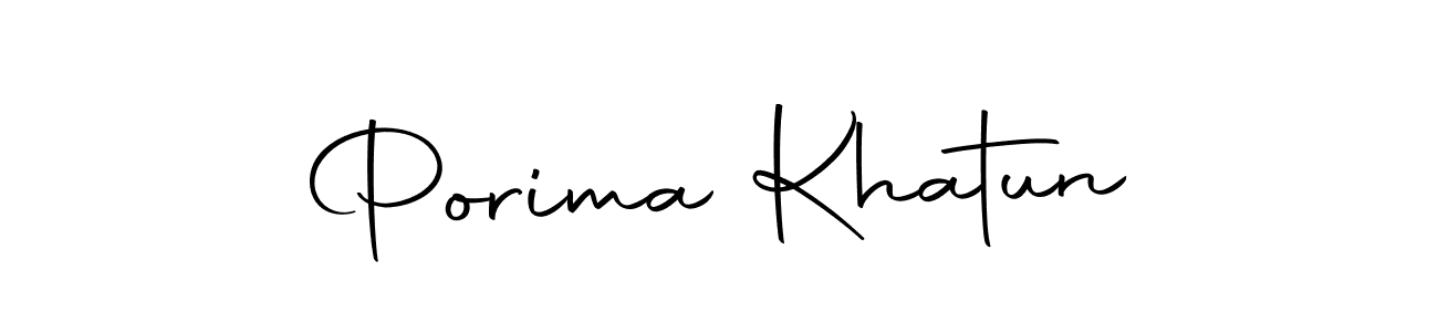Make a beautiful signature design for name Porima Khatun. With this signature (Autography-DOLnW) style, you can create a handwritten signature for free. Porima Khatun signature style 10 images and pictures png
