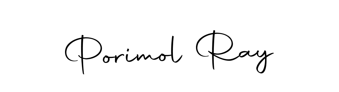 How to make Porimol Ray name signature. Use Autography-DOLnW style for creating short signs online. This is the latest handwritten sign. Porimol Ray signature style 10 images and pictures png