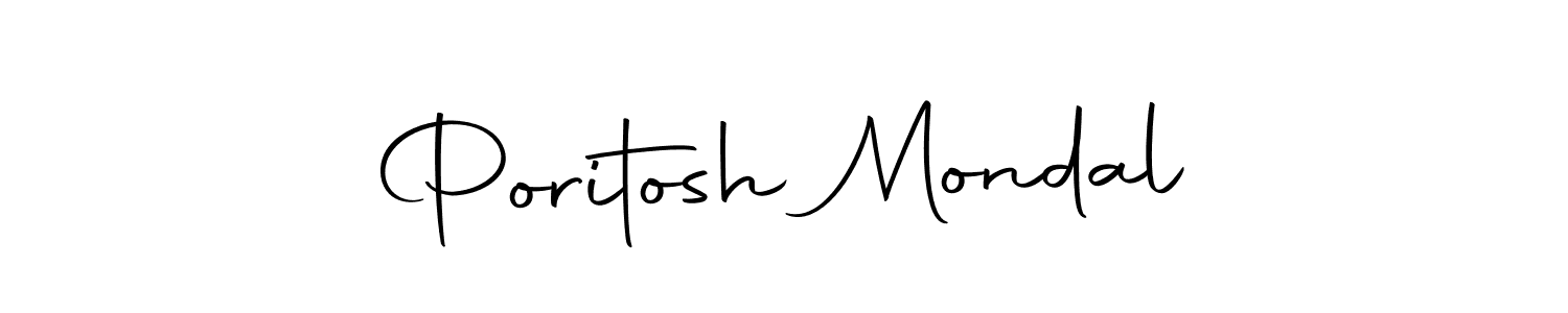 Make a beautiful signature design for name Poritosh Mondal. With this signature (Autography-DOLnW) style, you can create a handwritten signature for free. Poritosh Mondal signature style 10 images and pictures png