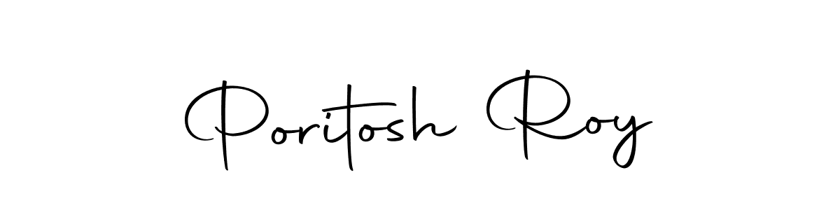 Use a signature maker to create a handwritten signature online. With this signature software, you can design (Autography-DOLnW) your own signature for name Poritosh Roy. Poritosh Roy signature style 10 images and pictures png