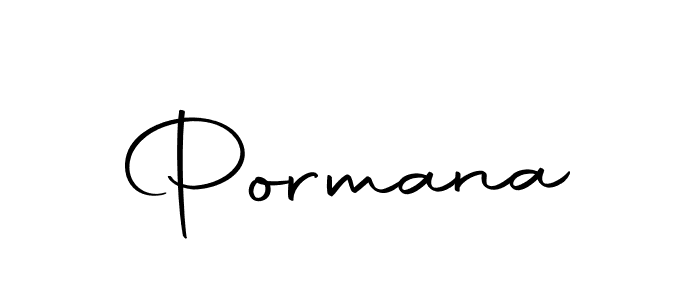 Design your own signature with our free online signature maker. With this signature software, you can create a handwritten (Autography-DOLnW) signature for name Pormana. Pormana signature style 10 images and pictures png