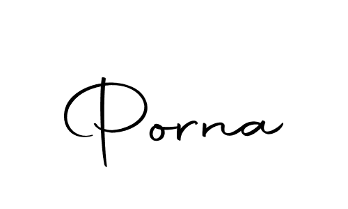 Create a beautiful signature design for name Porna. With this signature (Autography-DOLnW) fonts, you can make a handwritten signature for free. Porna signature style 10 images and pictures png