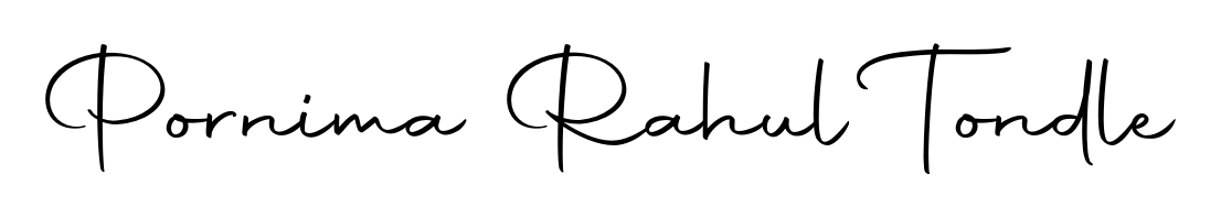 Style your name Pornima Rahul Tondle with confidence using Autography-DOLnW signature design. Simple, elegant, and ready for immediate document use. Pornima Rahul Tondle signature style 10 images and pictures png